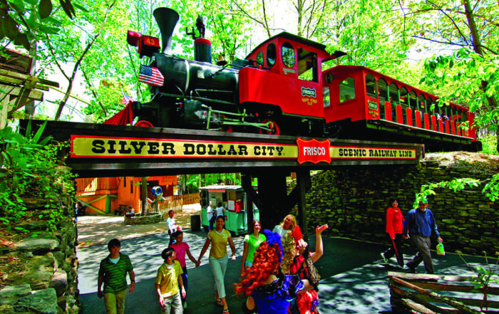 train at Silver Dollar City, one of the top attractions in Branson